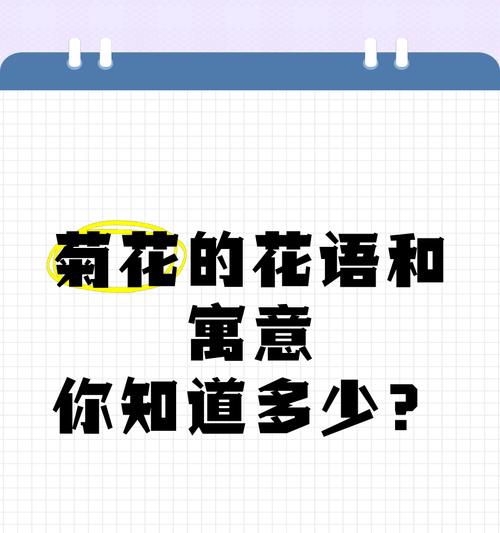 菊花有哪些种类？各自的花语是什么？