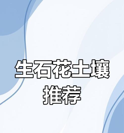 生石花的种植土壤选择有什么讲究？