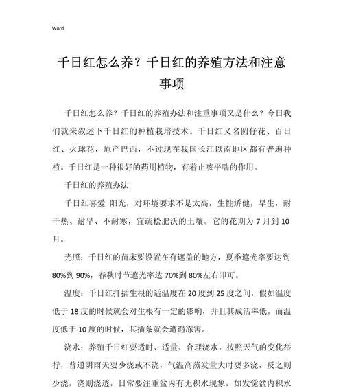 千日红种植步骤是什么？