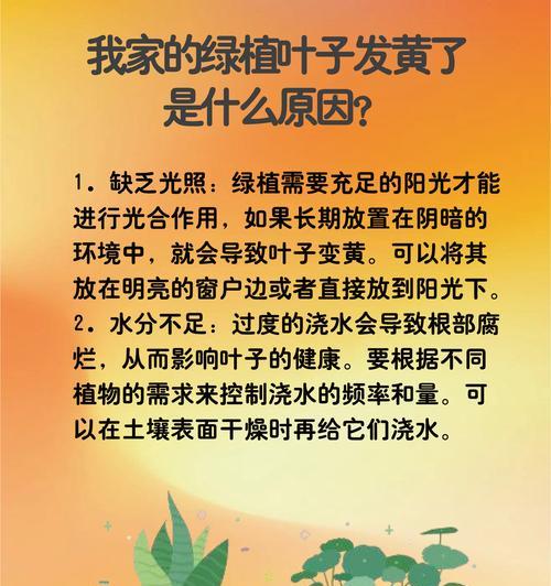 柠檬叶子稀少且发黄的原因是什么？